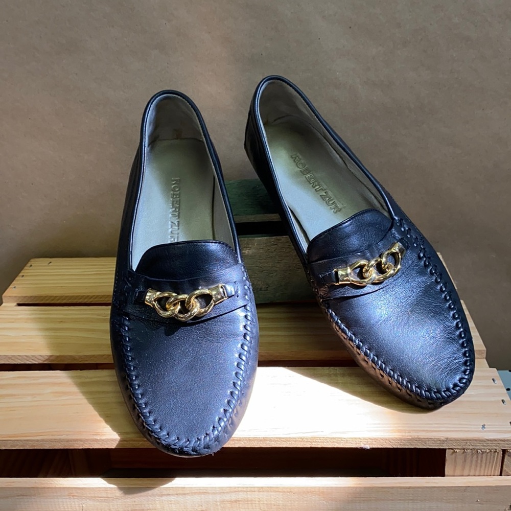 Robert Zur Black Loafers